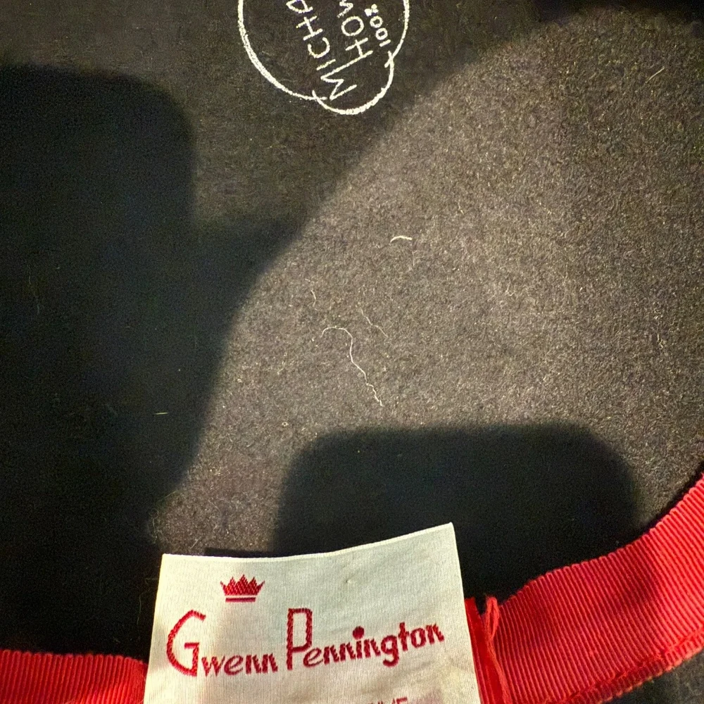 Vintage wool felt hat with bow detail - Picture 6 of 6